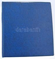 Lindner blokkberakó 28 db főleg hármas osztású 2 oldalas lappal, gyűrűs borítóval