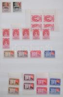 Magyarország postatiszta gyűjtemény gondosan kezelve és tárolva 1946-1960 24 lapos A4 berakóban, ben...