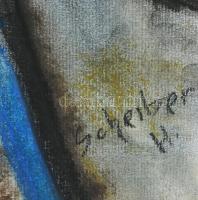 Scheiber H jelzéssel: Portré. Pasztell, papír, 42x29,5 cm