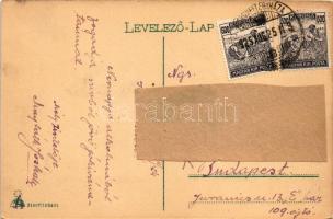 1925 Kiskunfélegyháza, Állami tanítóképző intézet (ragasztónyom / glue mark)