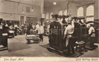 London the Royal Mint Gold Rolling Room interior