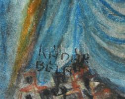 Kádár Béla jelzéssel: Női akt. Vegyes technika, papír, 42x29,5 cm