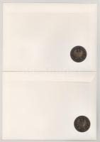 Német Szövetségi Köztársaság 5xklf érmés boríték tétel, bélyeggel, bélyegzéssel és német nyelvű leír...