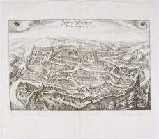 (Fribourg Svájc rézmetszetű látképe), Freyburg im Uchtland - Fryburgum Nuitoniae. 1650. Matthäus Mer...