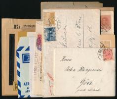 Ausztria 25 db küldemény régiekkel, jobbakkal