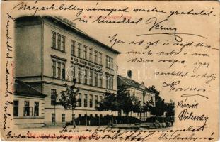 1904 Kapuvár, M. kir. állami polgári iskola. Buxbaum H. kiadása (EM)