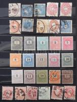 Magyar klasszikus tétel 2 lapos közepes és 4 oldalas kis berakóban, benne Réznyomatok, használatlan ...