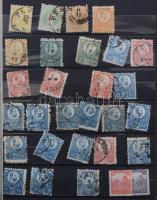 Magyar klasszikus tétel 2 lapos közepes és 4 oldalas kis berakóban, benne Réznyomatok, használatlan ...