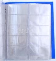 14db "NUMIS" kisalakú érmeberakó lap tétel, használt, de jó állapotban