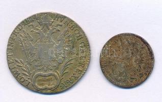 1814E 20kr Ag "I. Ferenc" Gyulafehérvár + Ausztria 1872. 10kr Ag "Ferenc József" T:F patina Hungary 1814E 20 Kreuzer Ag "Franz I" Alba Iulia + Austria 1872. 10 Kreuzer Ag "Franz Joseph" C:F patina