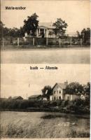 1923 Izsák, Mária szobor, vasútállomás (EK)