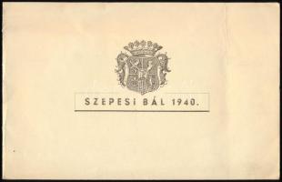 1940 Bp., meghívó a ,,Szepesi Egyesület Budapesten" által rendezett szepesi bálra, 8 p