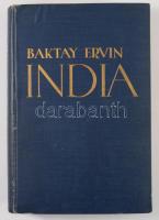 Baktay Ervin: India. India múltja és jelene, vallásai, népélete, városai, tájai és műalkotásai. A Pandzsáb, az északnyugati határvidék, a nagymogulok Indiája, Rádzsputána és Gudzserát. Bp.,(1932.),Singer és Wolfner, 1 t.+323+1 p.+ 40 (fekete-fehér képtáblák) t. + 1 (kihajtható térkép) t. Kiadói aranyozott egészvászon-kötés, kissé kopott borítóval.