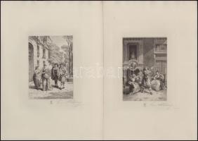 Illustrations pour le théâtre de Moliére, dessinées et gravées á l eau forte par Edmond Hédouin; Par...