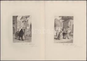 Illustrations pour le théâtre de Moliére, dessinées et gravées á l eau forte par Edmond Hédouin; Par...
