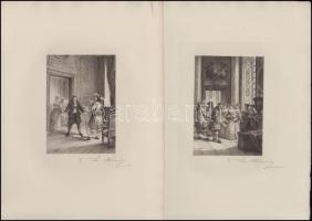 Illustrations pour le théâtre de Moliére, dessinées et gravées á l eau forte par Edmond Hédouin; Par...