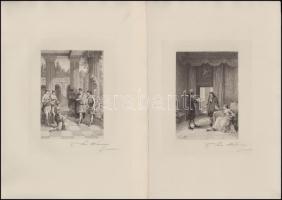 Illustrations pour le théâtre de Moliére, dessinées et gravées á l eau forte par Edmond Hédouin; Par...