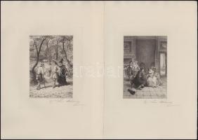 Illustrations pour le théâtre de Moliére, dessinées et gravées á l eau forte par Edmond Hédouin; Par...