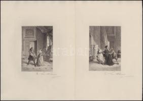Illustrations pour le théâtre de Moliére, dessinées et gravées á l eau forte par Edmond Hédouin; Par...