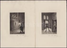 Illustrations pour le théâtre de Moliére, dessinées et gravées á l eau forte par Edmond Hédouin; Par...
