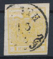 1850 1kr MP III. citromsárga "(PE)STH"