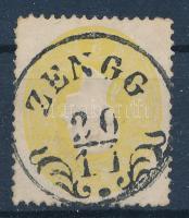 1861 2kr sárga "ZENGG"