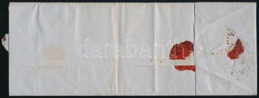 1857 6kr + 9kr ajánlott levélen teljes tartalommal "HERRMANNSTADT" Ferchenbauer meghatároz...