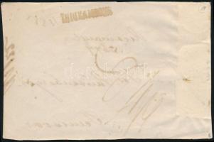 ~1855 3 x 3kr MP III levél előlapon "KARLSBURG"