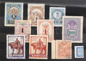 Városi illetékbélyeg összeállítás berakólapon