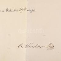 1875 Az országgyűlés összehívásáról rendelkező császári levél Nagykároly városának címezve. Ferenc J...