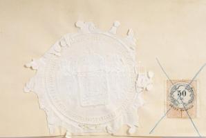 1875 Az országgyűlés összehívásáról rendelkező császári levél Nagykároly városának címezve. Ferenc J...