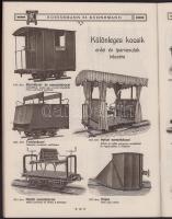 ca 1900 Mezei-, erdei és iparvasutak, szabványos nyomtávolságú csatlakozó vágányok. A Rosemann &...