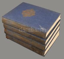 Tausend und eine Nacht. Arabische Erzählungen. Zum ersten Male aus dem Urtext vollständig und treu übersetzt von Gustav Weil. Neu hrsg.von Ludwig Fulda. 1-4. (Teljes) Berlin, 1913 Neufeld &amp; Henius. Kiadói, aranyozott egészvászon kötésben, egyik kötet füzésénél szétvált