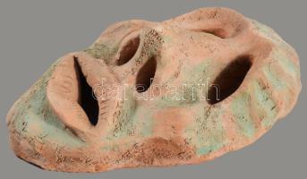 Brutalista kerámia maszk, 22x14 cm