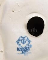 Tengra spanyol porcelán lány figura, jelzett, hibátlan, m: 22 cm