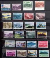 Európai és tengerentúli motívum kiadások kevés magyarral, 13 db eredeti svéd berakólapon, gyűrűs bor...