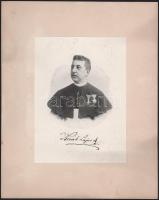 cca 1910 Novák Lajos (1842-1941) egyházi író, kanonok, pápai prelátus portréja, fotónyomat, 19x14 cm, karton: 29,5x23,5 cm