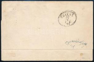 1871 Kőnyomat 2kr levélen / Mi 1 on cover "FIUME" - "TRIEST"
