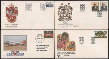 Dél-Afrika és kisállamok 42 db alkalmi bélyegzés + 18 db CM