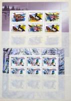 20 lapos nagy pergamenes blokkberakó, benne orosz és szovjet kisívek, NDK sorok, négyestömb sorok, összefüggések, volt szovjet államok blokkjai stb.