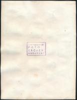 Escher Károly (1890-1966): Szabó Dezső portréja, pecséttel jelzett fotó, kopásokkal, törésnyomokkal,...