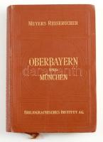 Meyers Reisebücher - Oberbayern und München. Innsbruck und Salzburg. 5. Auflage. Mit 13 Karten, 10 Plänen 13 Grundrissen und 6 Rundsichten. Leipzig, Bibliographisches Institut, 1925. Kiadói egészvászon kötésben.