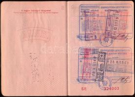 1975 Magyar Népköztársaság által kiállított fényképes útlevél Lukcsics Pálné részére