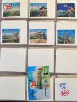 3 dimenziós bélyegek és blokkok tétel gyűrűs berakóban, 156 db bélyeg sorokkal + 18 db blokk