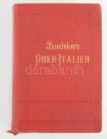 Karl Baedeker: Ober-Italien mit Ravenna, Florenz und Pisa. Handbuch für Reisende. Leipzig, 1911, Karl Baedeker. 18. kiadás. Német nyelven. Számos térképpel illusztrálva. Kiadói aranyozott egészvászon-kötés márványozott lapélekkel,