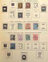 Szinte új állapotú KABE előnyomott albumlapok 1871-1964, enyhén használt KABE rugós borítóban, benne néhány száz darabos gyűjteménykezdemény