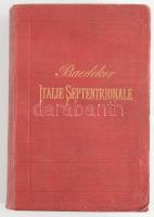 Karl Baedeker: Italie Manuel Du Voyageur Italie Septentrionale. Leipzig 1880. 9. kiadás.  Francia nyelven. Számos térképpel illusztrálva. Kiadói aranyozott egészvászon-kötés, márványozott lapélekkel,