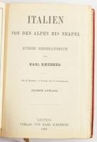Baedeker, Karl: Italien von den Alpen bis Neapel. Kurzes Reisehandbuch. Mit 25 Karten, 29 Plänen und...