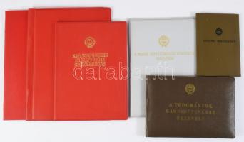 1972-1984 Dr. Simon Pál (1939-2025) katonaorvos, orvos, egészségügyi informatikus okmányai, közte kandidátusi oklevél, katonai igazolvány, oklevelek, összesen 6 db