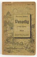 (Velence útikönyv) Geuters Führer - Venedig. Darmstadt, 1908. Geuter. Szövegközti képekkel és egy kihajtható térképpel illusztrált. Kiadói kartonált papírkötésben